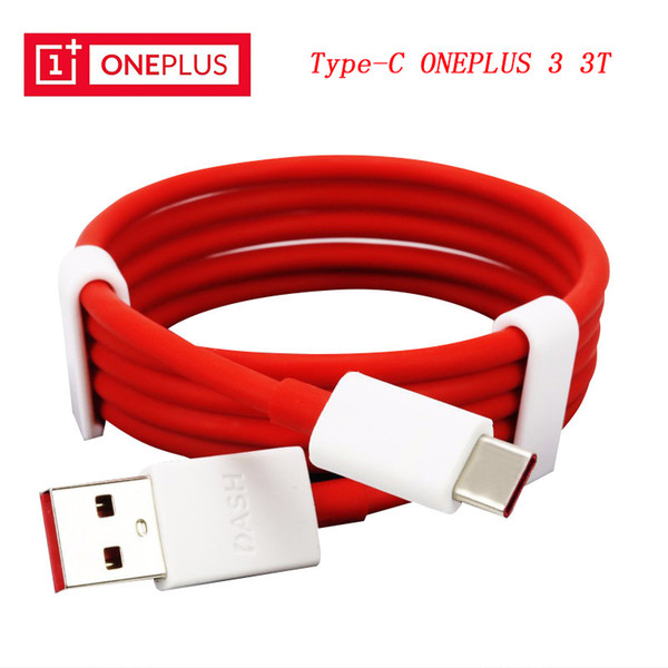 Original OnePlus 3 3T 100cm Universal flat Round DASH Charge Type-C Data Sync Cable Cord for One Plus three T threeT 1+ 3 3T 2