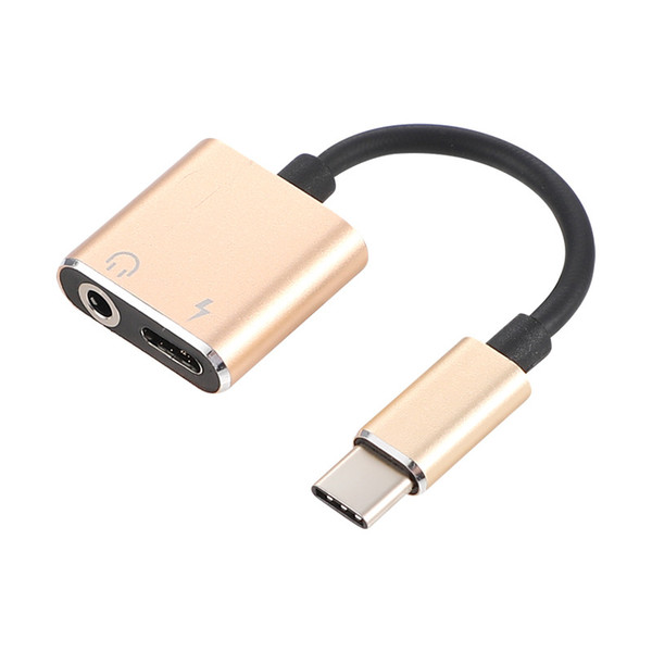 2 In 1 Type C To 3.5mm Jack Earphone Charging Converter USB Type-C Audio Adapter for Huawei Mate 20 Pro Samsung S9