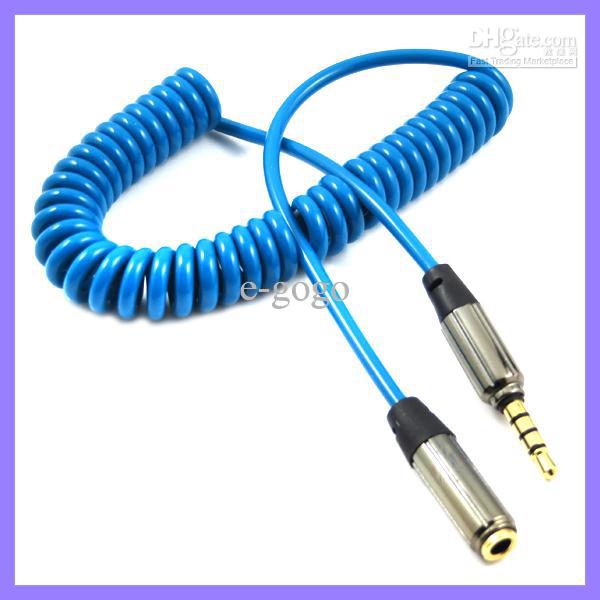 Retractable 3.5mm Aux Stereo Male To Female Audio Extender Cable M to F 3.5mm Speaker