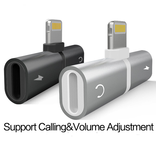 Audio Adapter For iPhone 7 8Plus X Charging/Audio 2 in 1 Charger Cable Adapter For Jack to Earphone AUX Cable