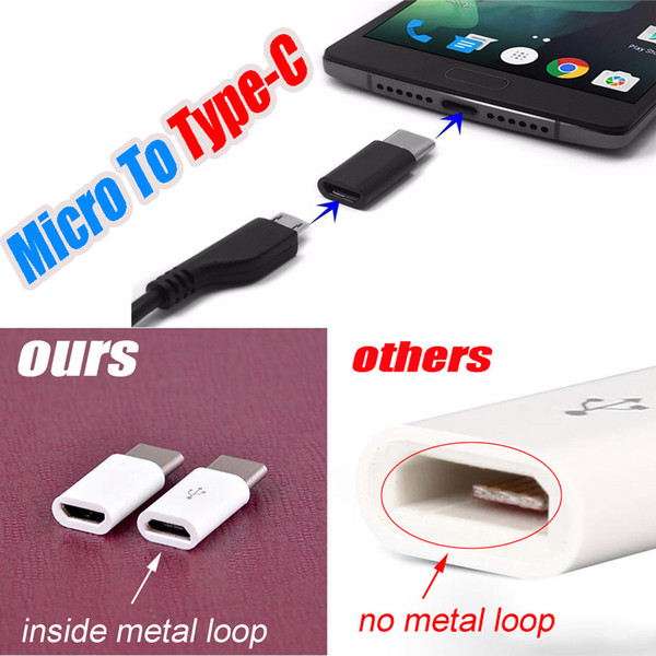 1000pcs Micro USB 2.0 5Pin Female to USB 3.1 Type-C Male Connector Data Adapter Converter USB Type C Adapter