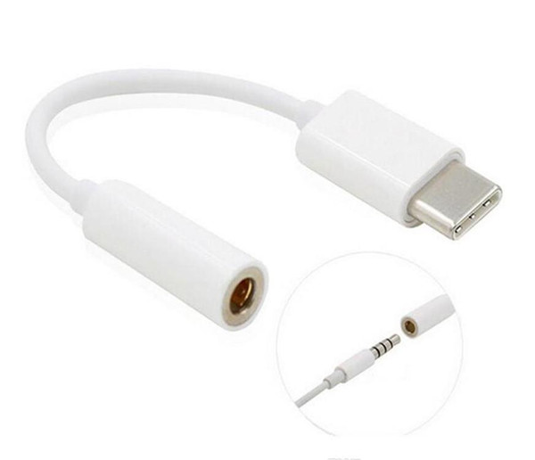 Hot Type-C to 3.5mm Earphones Cable Adapter Type C USB-C Male to Female Jack USB 3.1 Audio Cord Adapter for Smartphone