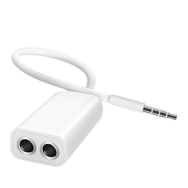 3.5 Jack Aux Cabo de Áudio fones de ouvido Adaptador Splitter 1 a 2 para A Apple iPhone 5S 6 6 S 7 8plus iPad iPod laptop MP3 Player falant