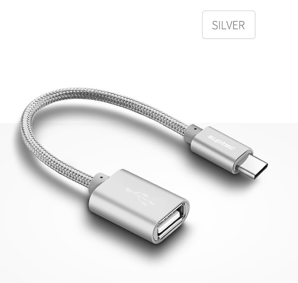 SUPTEC Tipo C para USB Adaptador USB OTG OTG Carregamento Rápido-Tipo C Cabo Dados Carregador Conversor para Macbook samsung Xiaomi Huawei