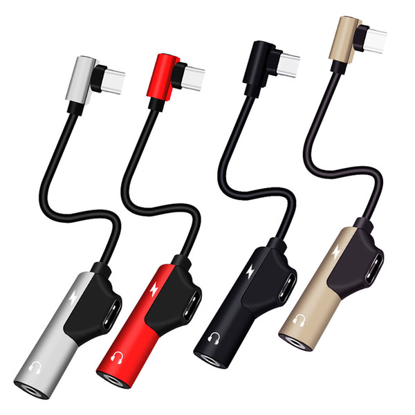 2 em1 adapter audio intercom DE Carregamento Carregador Tipo C segment 3.5mm jack distributor adapter DE Fone DE Ouvido USBXaiomi iPhone