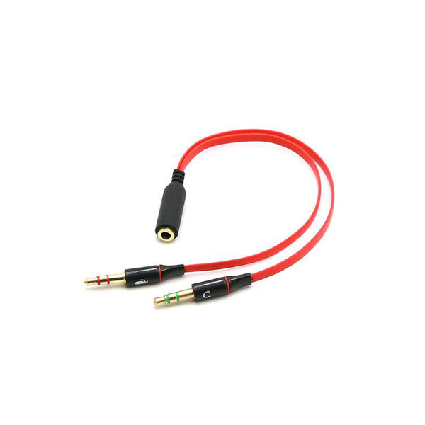 Heapphone Splitter Cable of 3.5mm Jack Male 2 to 1 Female Dual Y Splitter Earphone Headphone Audio Cable Adapter