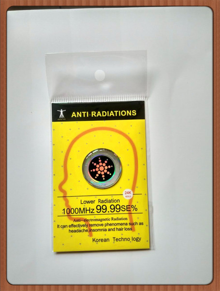 2016 hot realy work mobile phone anti radiation shiny sticker ,quantum shiled scalar energy anti radiation chip 100pcs/lot