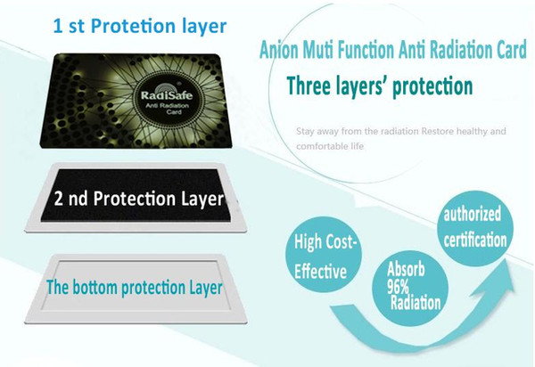 wholesale manufacturer Radisafe anti Radiation card EMF protection card Bio negative ion Card Scalar Energy Card 5pcs lot fee shiping