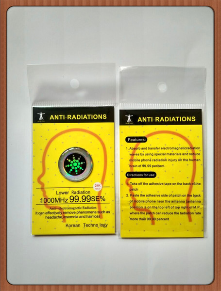 2016 hot realy work mobile phone anti radiation shiny sticker ,quantum shiled scalar energy anti radiation chip 10pcs/lot