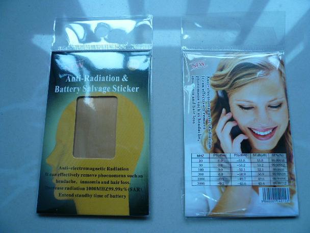 2016 hot new product-Anti Radiation and Battery salvage sticker(anti radiation battery chip) energy sticker 100pcs/bag free shipping