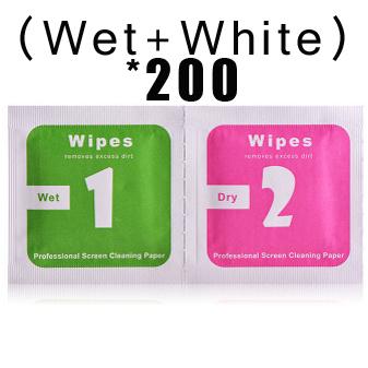 400pcs(200wet+200dry) Alcohol Prep Swap Pad Wet Wipe for Antiseptic Skin Cleaning Care Jewelry Mobile Phone Screen Paper