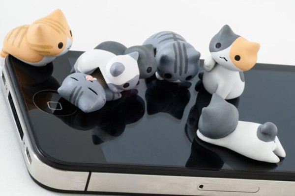 Mobile phone dust plug cat 3.5mm hole cat cartoon kitten headphone hole dust plug