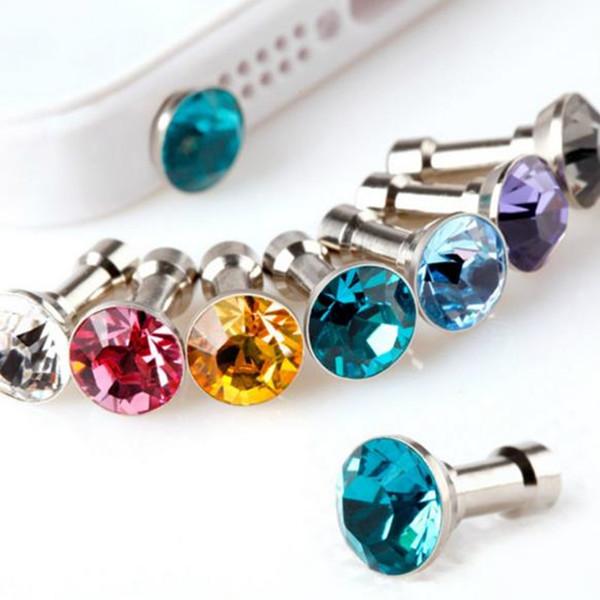 Anti diamond Dust Plug Headphone Plugs Stopper Cap Gadgets Mobile Phone Accessory Rhinestone 3.5mm Earphone Jack