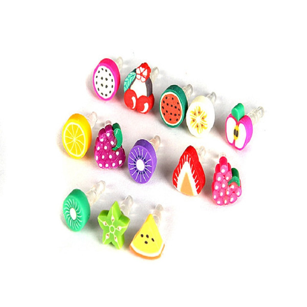 Wholesale - Anti Dust plug fruit dust Cap for Smart Phone Cell Phone for 3.5mm plug phone