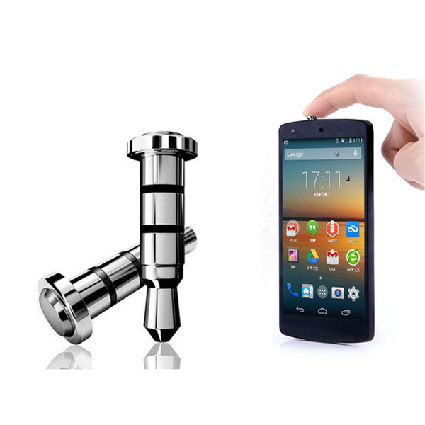 Wholesale-Best Price 2PC Click Quick iKey Press Button Dust Plug for Android OS APP Shortcut