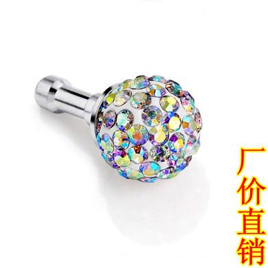 Wholesale-Free shipping,10mm rhinestone ball dust polymer clay dust plug dustproof plug rhinestone plug earphones