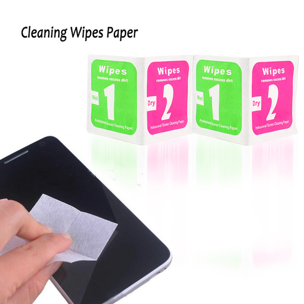 SZAICHGSI 600Pcs/Lot Camera Lens Cleaning Cloth LCD Screens Dust Removal Wet Dry Wipe Paper For screen protector of phones