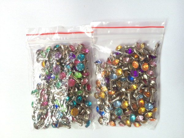 Wholesale-500pcs/lot Bling Diamond Rhinestone Crystal Colorful Anti Earphone Dust Plug For iPhone6 iPhone5 5S For  Galaxy S6 S5 Etc