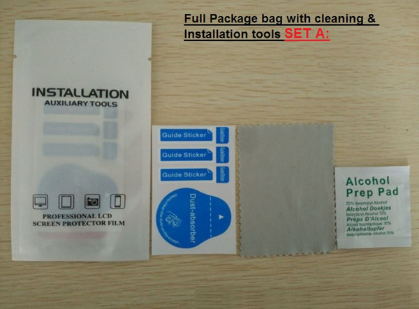 Full Package Cleaning installation bag with Alcohol Prep Swap Pad Wet Wipe for Antiseptic Skin Cleaning Care cellPhone Glass Screen hot sale