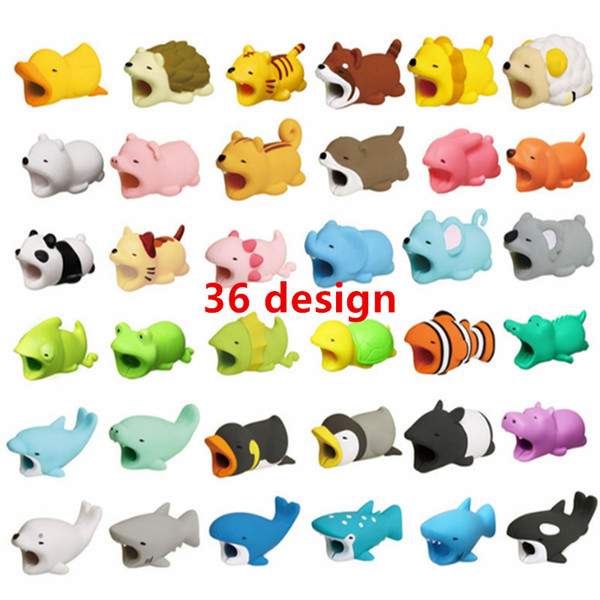 2018 Cable Bite Charger Cable Protector Savor Cover for iPhone Lightning Cute Animal Design Charging Cord no retail package