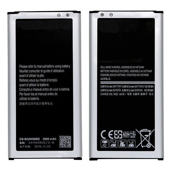 For Samsung S5 G900 Battery Replacement Real Capacity High Quality 100% Tested with NFC with Express Shippping