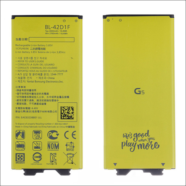 For LG G5 H820 H850 Battery BL-42D1F Battery Original Real Capacity with Deliver Duty Paid express