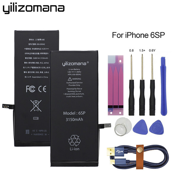 YILIZOMANA Original High Capacity 3150mAh Phone Battery For Apple iPhone 6S Plus 6SPlus Replacement Li-ion Batteries+ Free Tools