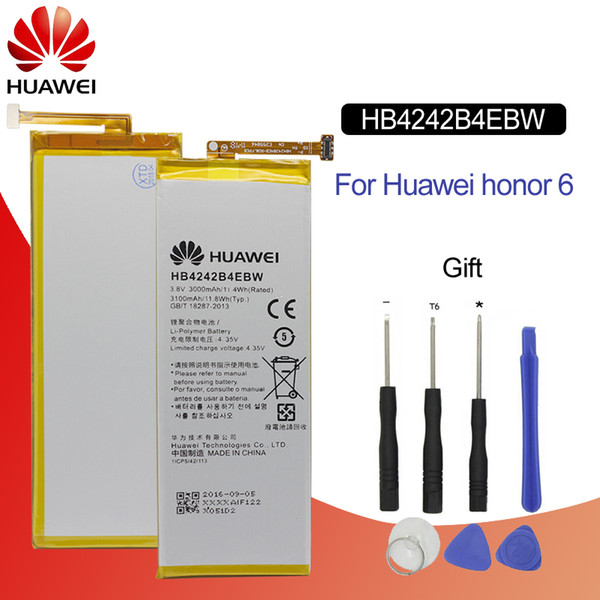 HuaWei Phone Battery HB4242B4EBW For Huawei honor 6 H60-L01 H60-L02 H60-L11 H60-L04 honor 4X Replacement Batteries 3000mAh