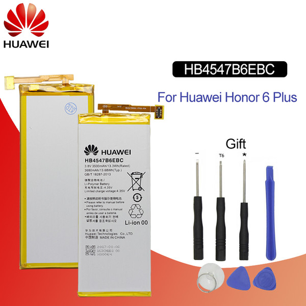 HuaWei Phone Battery HB4547B6EBC For Huawei Honor 6 Plus PE-TL20 PE-TL10 PE-CL00 PE-UL00 Replacement Phone 3500mAh