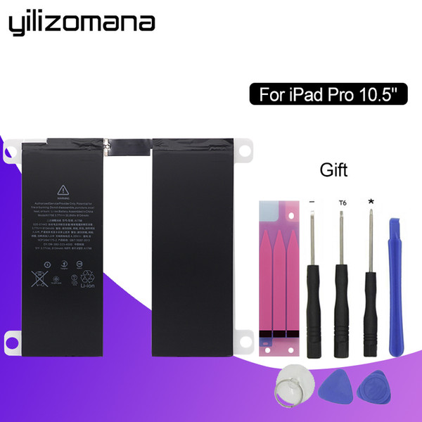 YILIZOMANA For ipad pro 10.5 inches Suitable battery 8134 mAh inches Suitable A1709 A1798 A1852 Replacement Battery + Tools