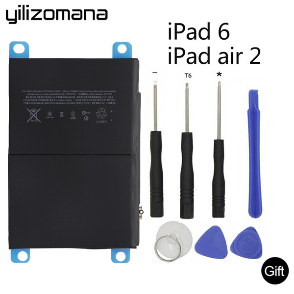 YILIZOMANA For ipad Air 2 Battery A1566 A1567 7340 mAh Li-ion Original Replacement Batteries Original with Free Repair Tools