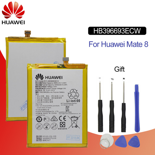 HuaWei cell Phone Battery HB396693ECW For Huawei Mate 8 NXT-AL10 NXT-TL00 NXT-CL00 NXT-DL00 Replacement batteries 3900mAh+Free Tools