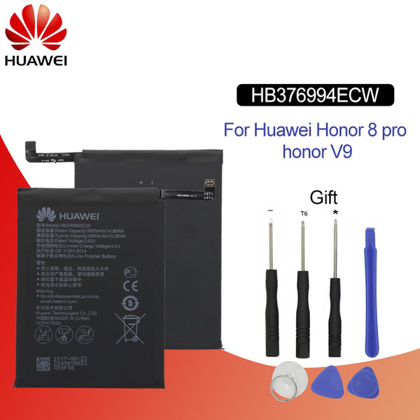 New Arrival HuaWei Phone Battery HB376994ECW for Huawei honor V9 Honor 8 pro DUK-AL20 DUK-TL30 Replacement Battery 4000mAh