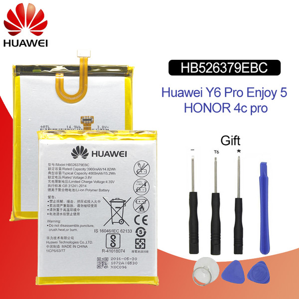 HuaWei Phone Battery HB526379EBC For Huawei Enjoy 5 TIT-AL00 CL10 Honor 4C Pro / Y6 PRO Replacement Phone Batteries 4000mAh