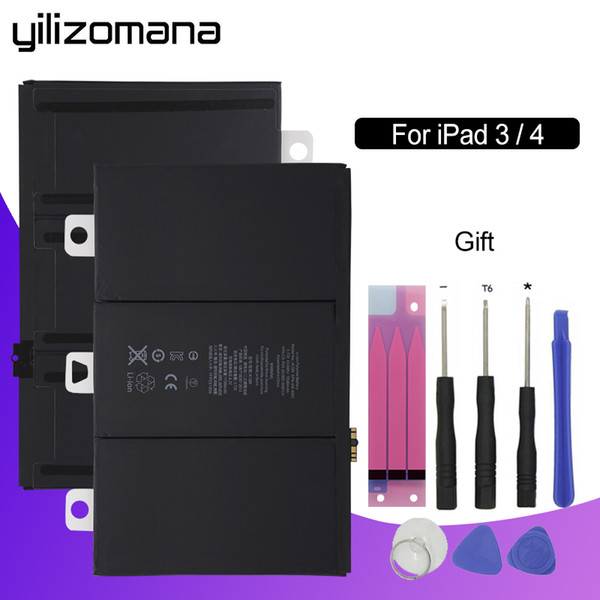 YILIZOMANA For iPad 3/4 3rd A1403 A1416 A1430 A1433 A1459 A1460 11560mAh A1389 iPad Battery with Repair Tools