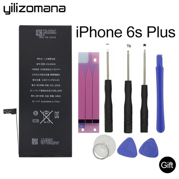 YILIZOMANA Phone Battery 2750mAh For Apple iPhone 6s Plus 6sPlus Built-in Phone High Real Capacity Li-polymer With Tools Package