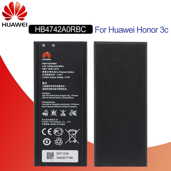 HuaWei Phone Battery HB4742A0RBC For Huawei Honor 3c Ascend G630 G730 G740 H30-T00 H30-T10 H30-U10 Replacement batteries 2300mAh