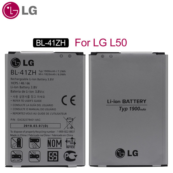 LG Original BL-41ZH Phone Battery For LG Leon H340 H345 MS345 H343 Replacement Batteries 1820mAh with Free Tools