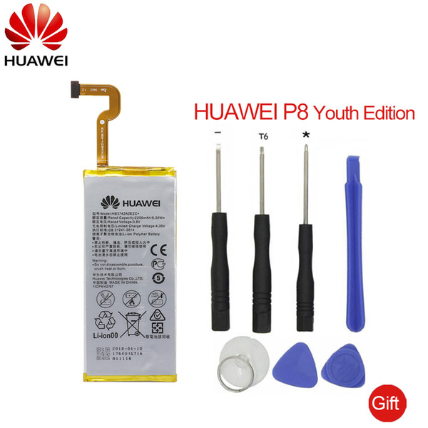 Cell Phone Accessories HuaWei Cell Phone Battery HB3742A0EZC+ for Huawei Ascend P8 P8 Lite Replacement Phone Batteries 2200mAh