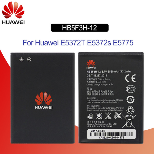 HuaWei Phone Battery HB5F3H-12 For Huawei E5372T E5372s E5775 4G LTE FDD Cat4 WIFI Router Replacement Batteries 3560mAh