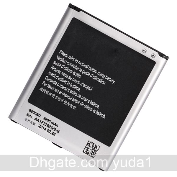 Original OEM S4 Battery B600BC I9500 9500 I9505 CellPhone Battery 2600mAh Free Shipping Wholesale