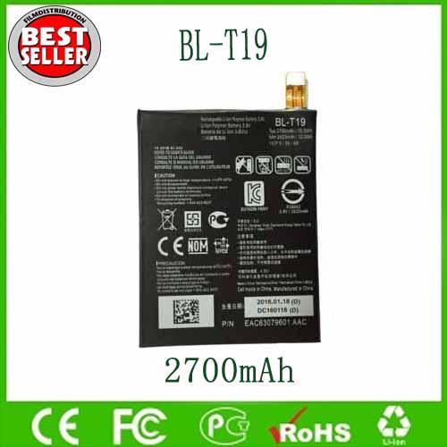 Original OEM BL-T19 BLT19 Cellphone Battery For LG Google Nexus 5x Battery H790 H791 H798 BL-T19 2700mAh Free Shipping Wholesale