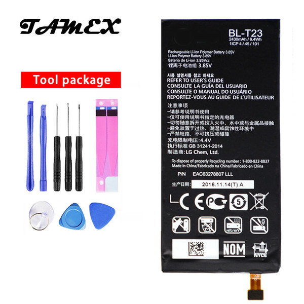 BL-T23 New Replacement High quality Battery For LG X Cam X-Cam K580 K580Y F690 K580DS 2500mAh Li-ion Phone Batteria + Free Tools