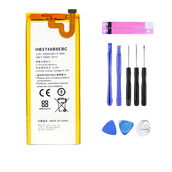 For Huawei Ascend G7 HB3748B8EBC New OEM Replacement High Capacity Battery 3000mAh 3.8V + Free Kit dismantling