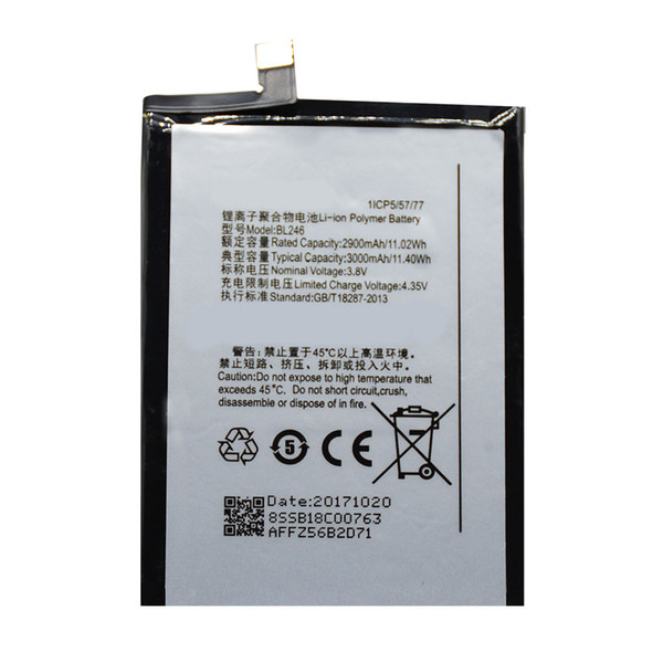 BL246 For Lenovo VIBE Shot Z90 Z90-7 Z90-3 z90a40 Replacement Battery Li-ion Rechargeable Mobile Batteries 3000mah + Free Shipping