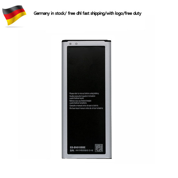 For Samsung Galaxy Note 4 N9100 EB-BN910BBE EB-BN910BBU Replacement Battery Germany stock dhl ddp freeshipping 100Pcs