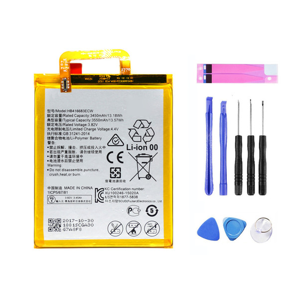 OEM Replacement 3550mAh HB416683ECW Battery For Huawei Google Nexus 6P H1511 H1512 + Free Tools fast shipping DDP service