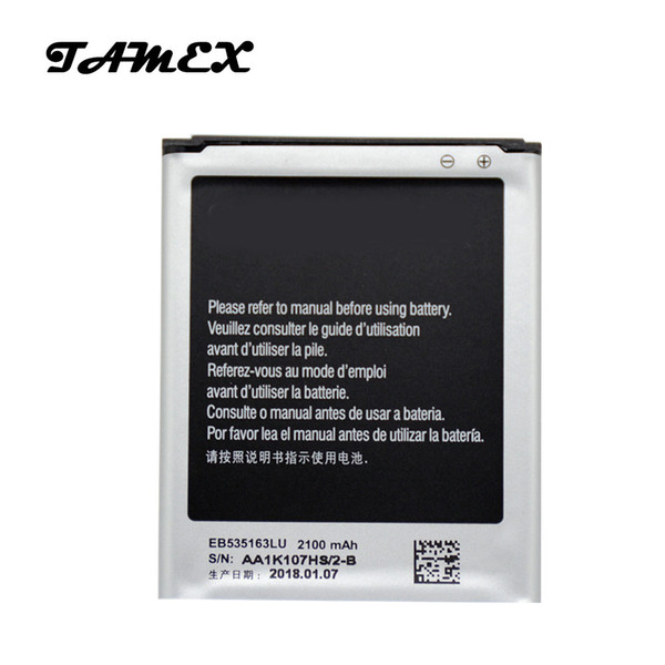 EB535163LU High Capacity Battery Replacement For Samsung Galaxy Grand DUOS I9082 neo battery I9080 I879 I9118 I9060 I9128 dhl ddp