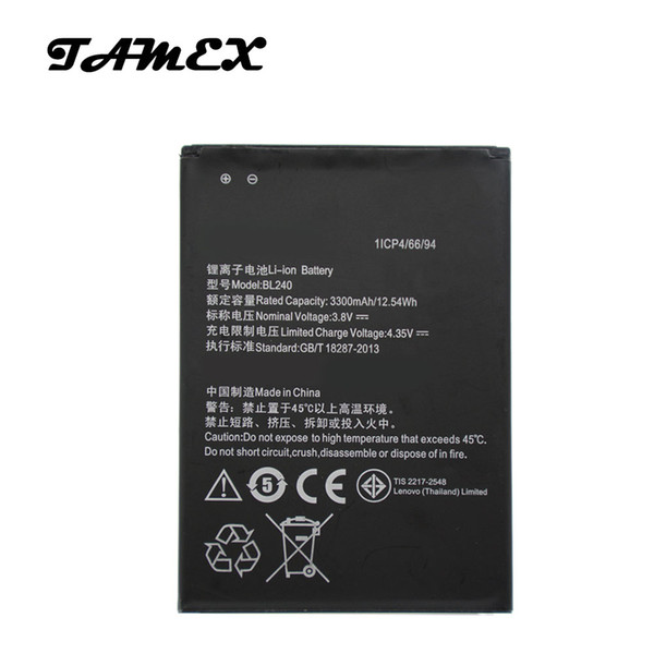 BL240 Li-ion Battery Replacement For Lenovo Note 8 A936 A938T Mobile Phone Bateria 3300mAh + Fast Shipping