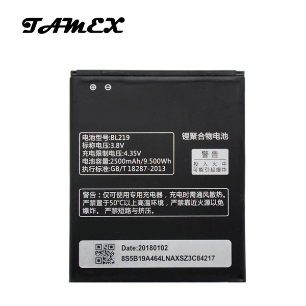 BL219 Li-ion Replacement Battery For Lenovo A880 S856 A889 A890E S810T A916 2500mAh Mobile Phone High Quality Batteria